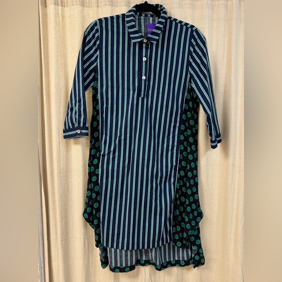 Striped and Polka Dot Tunic Dress - Alembika - Picture 1 of 6